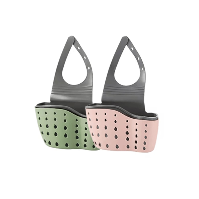 Adjustable Kitchen Sink Organizer With Hanging Drain Basket 10