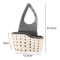Adjustable Kitchen Sink Organizer With Hanging Drain Basket 11