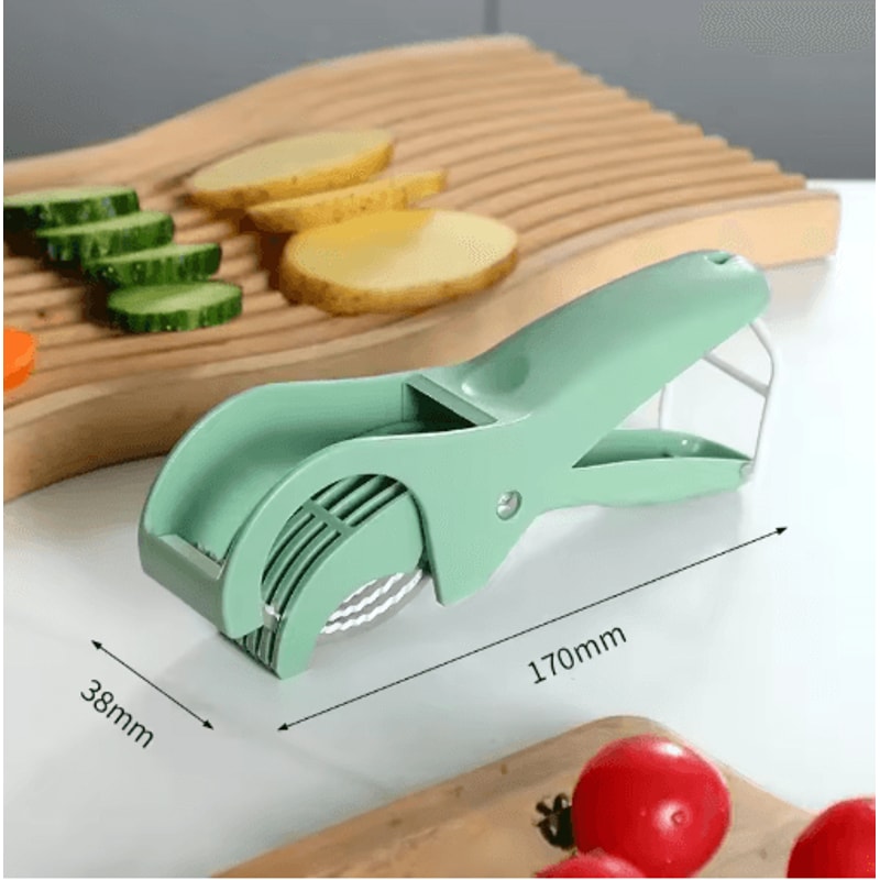 HooFun Stainless Steel Vegetable Slicer And Multi Functional Salad Cutter 1