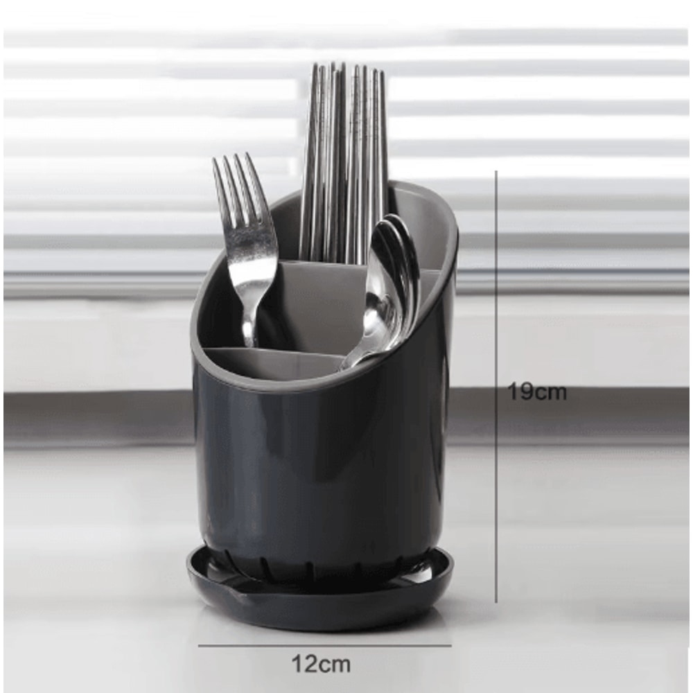 Kitchen Chopstick Holder With Drain Plate And Utensil Storage Rack 6