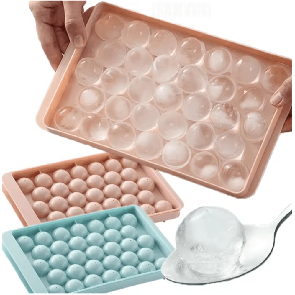 33 Grid Ice Ball Mold And Whiskey Ice Cube Tray For DIY Frozen Treats 0