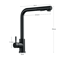 Black Pull Out Kitchen Faucet With Dual Mode Stream Sprayer 3