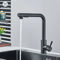 Black Pull Out Kitchen Faucet With Dual Mode Stream Sprayer 7