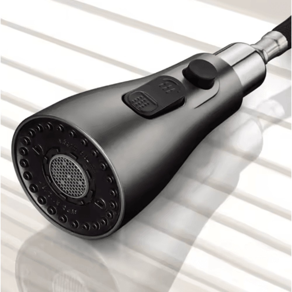 3 Mode Kitchen Faucet Sprayer Head Replacement With 1 To 2 Inch Connector 8