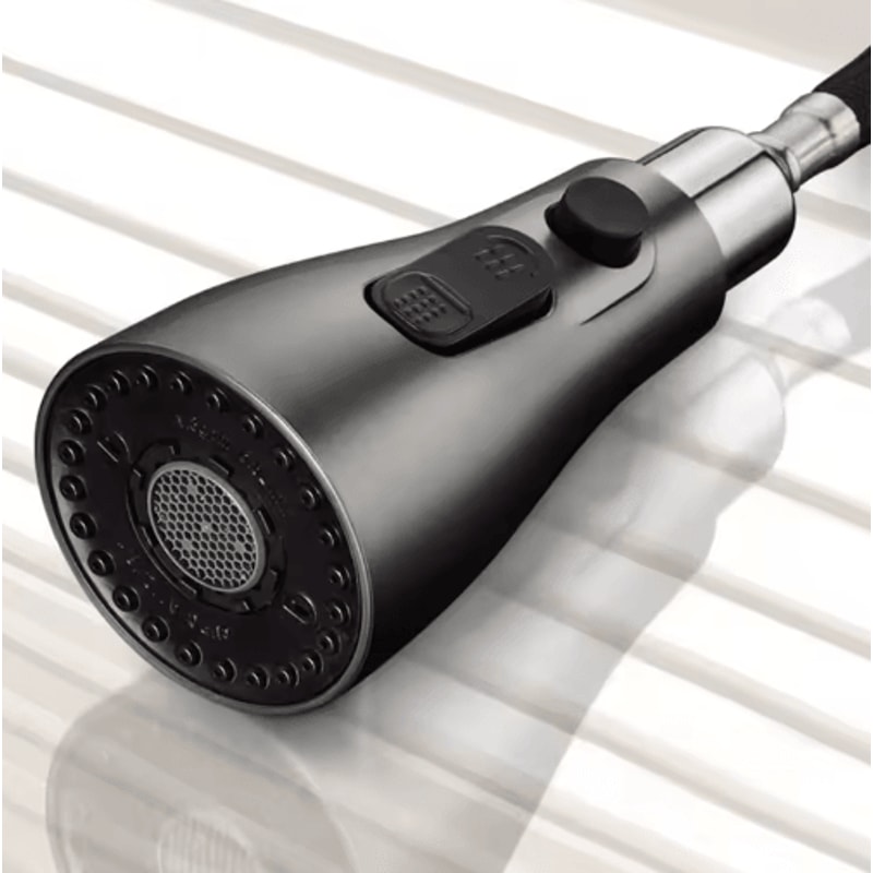 3 Mode Kitchen Faucet Sprayer Head Replacement With 1 To 2 Inch Connector 8