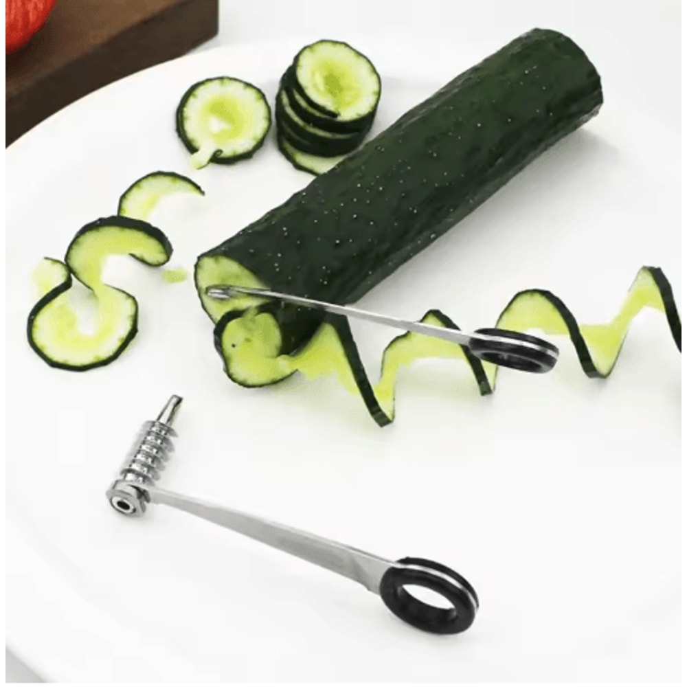 Stainless Steel Handheld Vegetable Spiral Slicer For Creative Garnishes 6