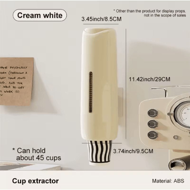 PerforationFree Wall Mounted Cup Dispenser For Water Dispensers 1