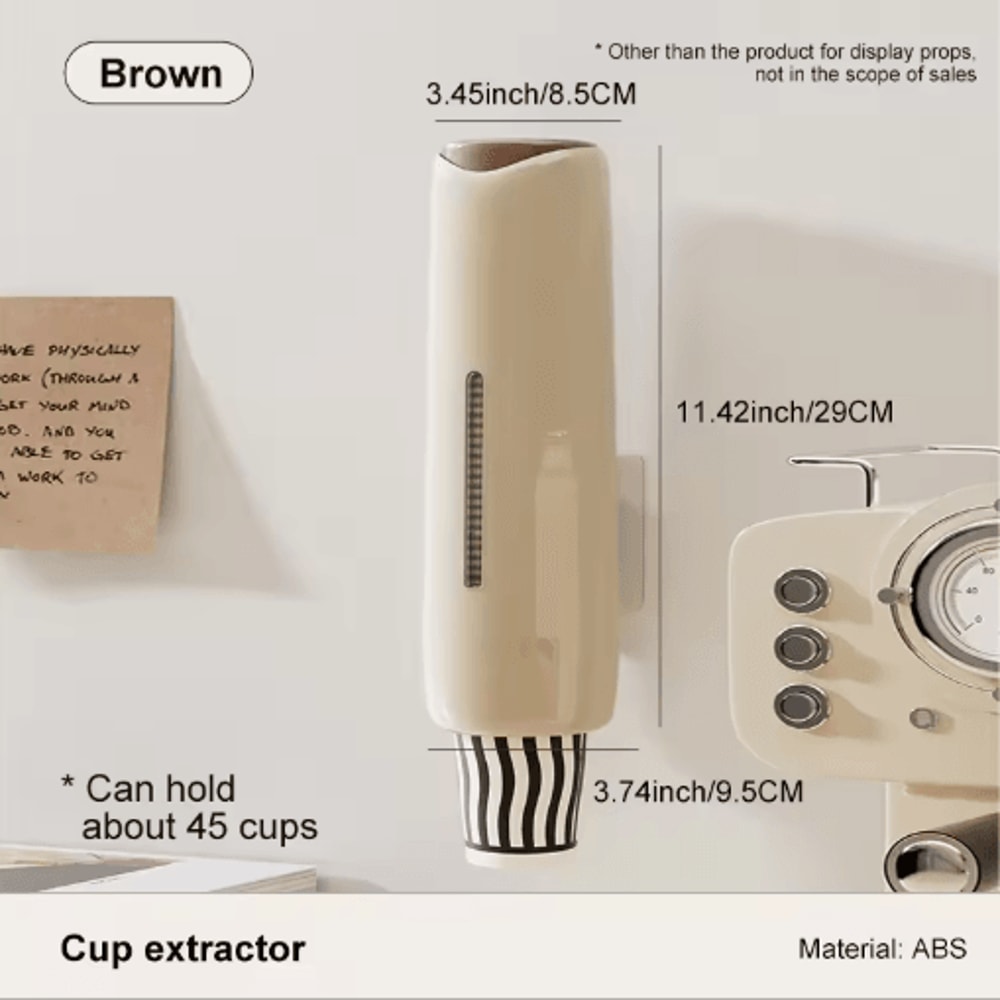 PerforationFree Wall Mounted Cup Dispenser For Water Dispensers 2