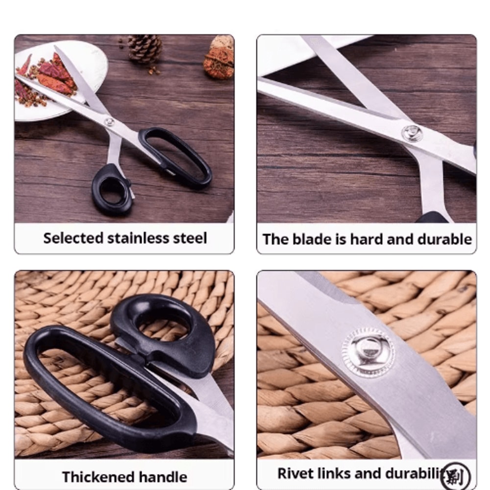 Stainless Steel Barbecue And Steak Kitchen Scissors 2
