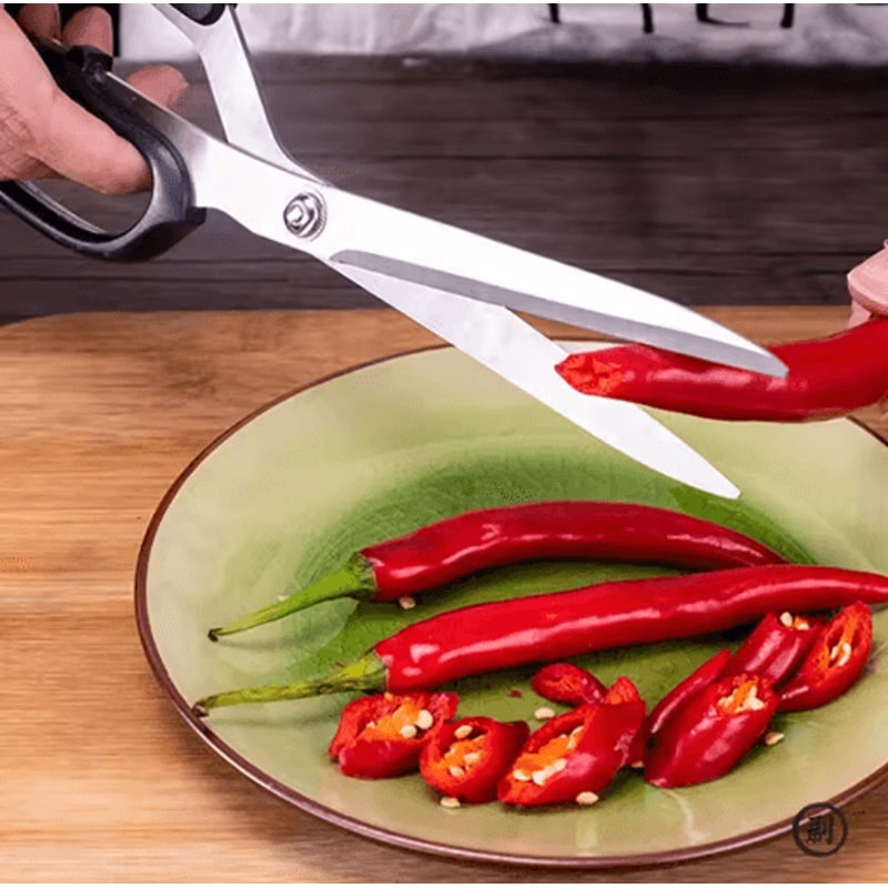 Stainless Steel Barbecue And Steak Kitchen Scissors 3