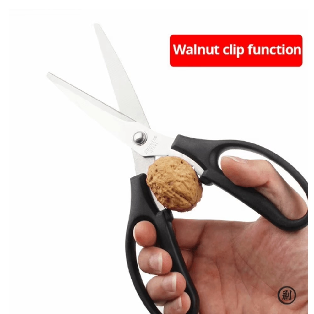 Stainless Steel Barbecue And Steak Kitchen Scissors 4