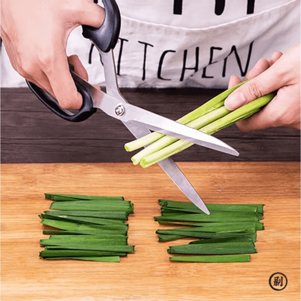 Stainless Steel Barbecue And Steak Kitchen Scissors 0