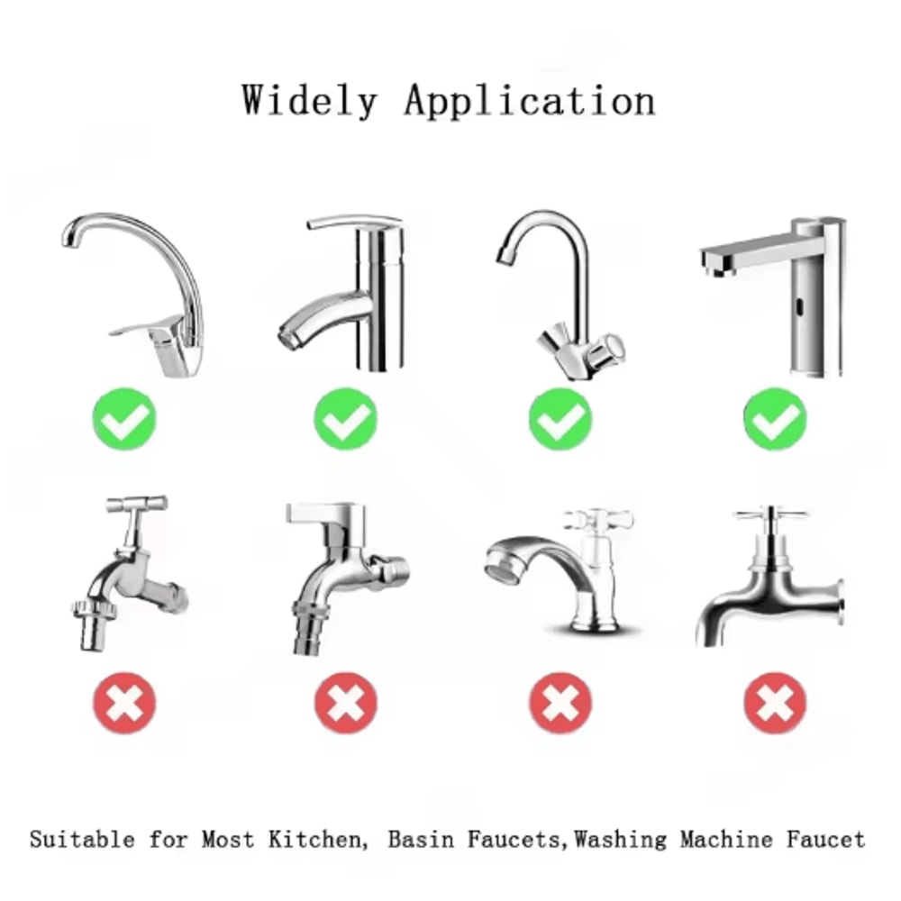 1080 Degree Rotating Kitchen Faucet Extender With Dual Mode Spray 4