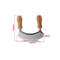 Stainless Steel Pizza Rocker Knife And Double Blade Chopper 3