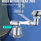 Stainless Steel 1440 Degree Swivel Robotic Arm Faucet Extender 3