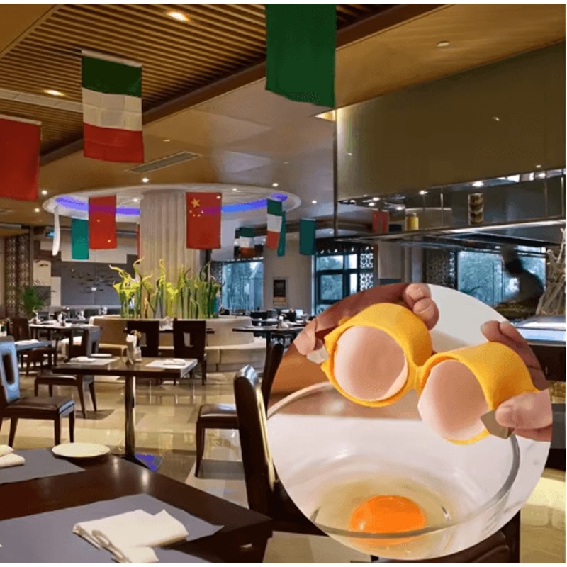 3Piece Stainless Steel Egg Yolk Separator And Eggshell Splitter Set 6