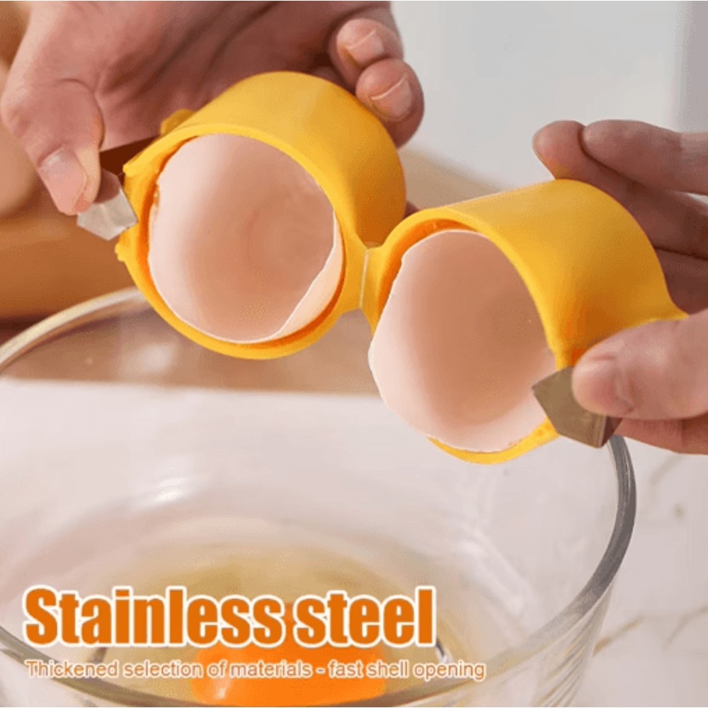 3Piece Stainless Steel Egg Yolk Separator And Eggshell Splitter Set 8