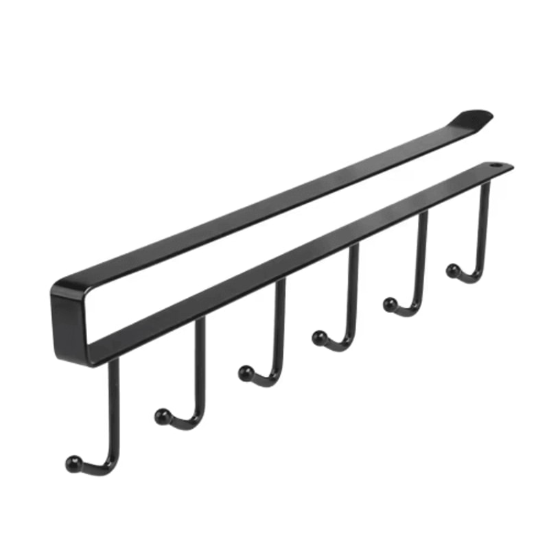 Multifunction 6 Hook Coffee Cup Holder Rack For Cabinet Storage 2