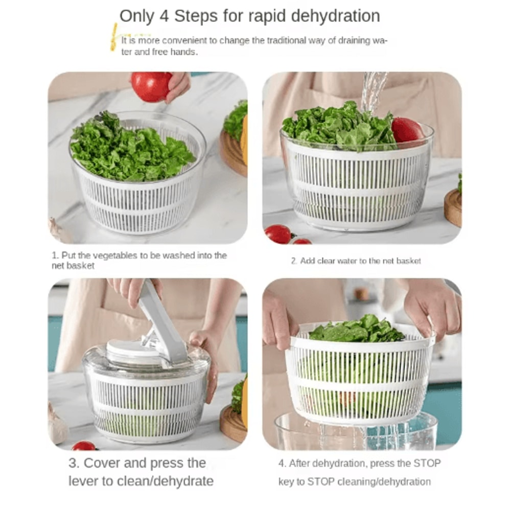 FreshSpin Pro Salad Spinner And Vegetable Washer 4