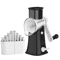 LMETJMA 5in1 Rotary Cheese Grater And Vegetable Slicer 1