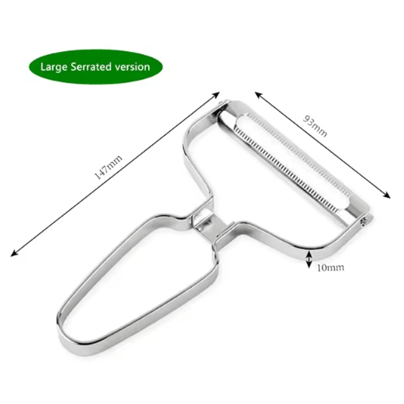 WideEdge Stainless Steel Vegetable Peeler And Cabbage Shredder 4