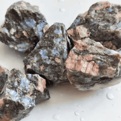 natural glaucophane blue reiki meditation stone – raw mineral specimen