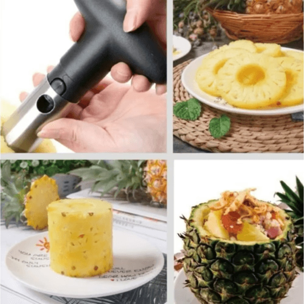 TropiCore Stainless Steel Pineapple Peeler And Corer Slicer 4