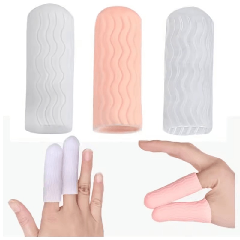 SafeGrip Silicone Heat Resistant Finger Protector Sleeves 2 Pack 6
