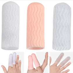 safegrip silicone heat resistant finger protector sleeves – 2 pack