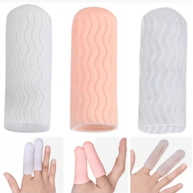 SafeGrip Silicone Heat Resistant Finger Protector Sleeves 2 Pack 0