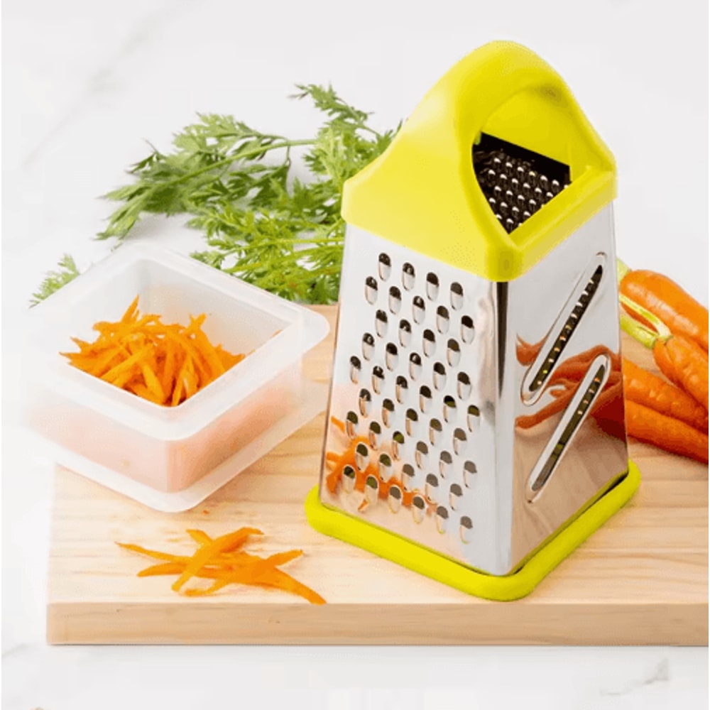 GrateMaster 4Side Stainless Steel Vegetable Grater And Chopper 5