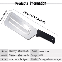 proshred stainless steel cabbage cutting knife for vegetable prep