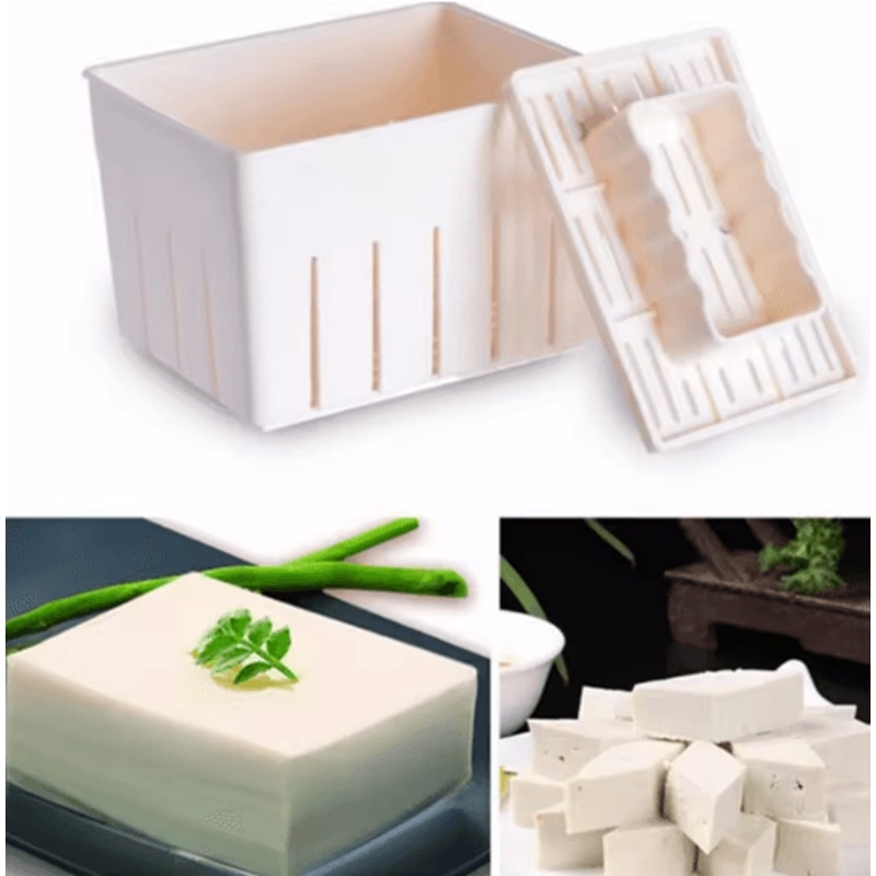 PurePress DIY Tofu Press Mold With Cheese Cloth Set 7