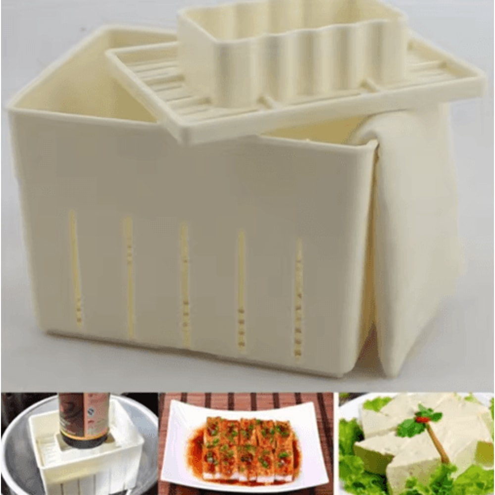 PurePress DIY Tofu Press Mold With Cheese Cloth Set 0