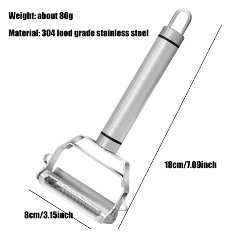PrepPro 4in1 Stainless Steel Vegetable Grater And Slicer 3
