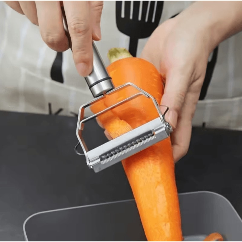 PrepPro 4in1 Stainless Steel Vegetable Grater And Slicer 5