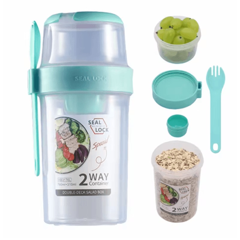 FreshCarry Breakfast On The Go Cup And Salad Container 1
