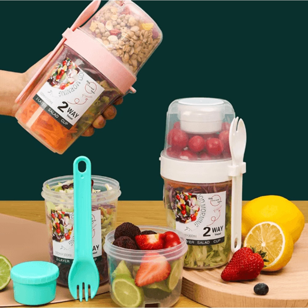 FreshCarry Breakfast On The Go Cup And Salad Container 8