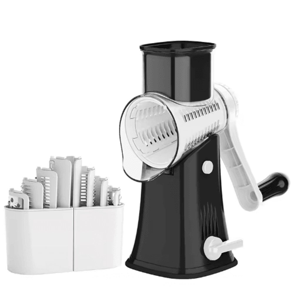 LMETJMA 5in1 Rotary Cheese Grater And Vegetable Mandoline Slicer JT247 1