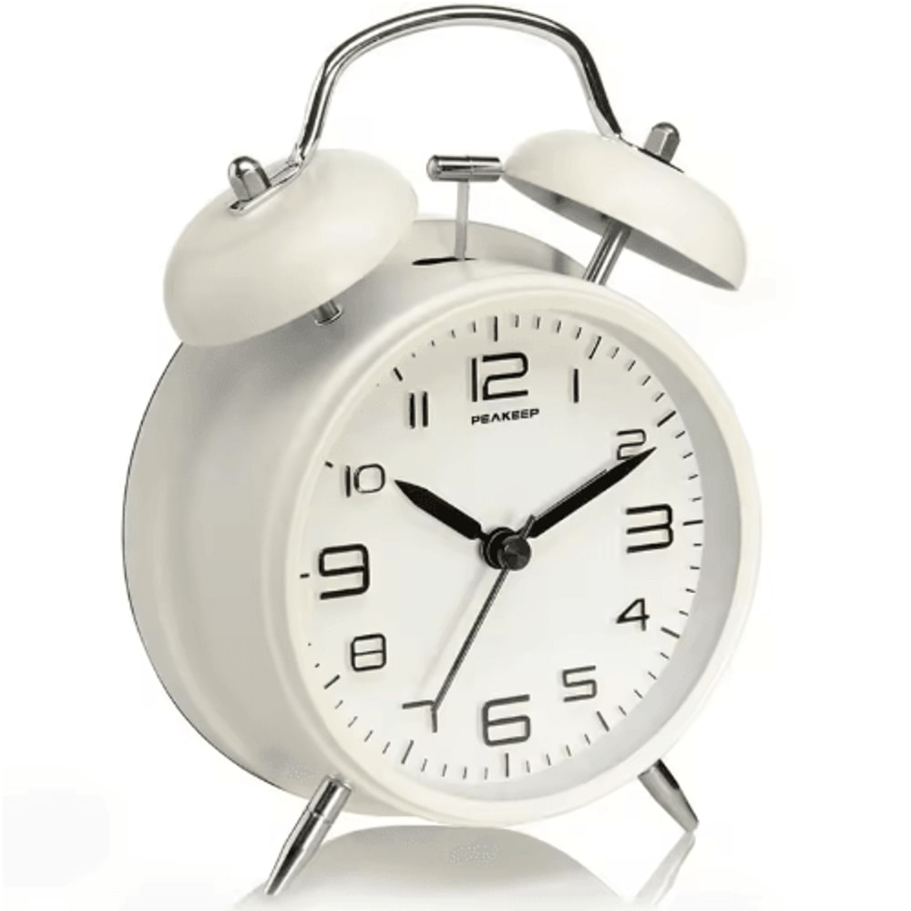 ClassicRing 4Inch Twin Bell Loud Alarm Clock With Backlight 4