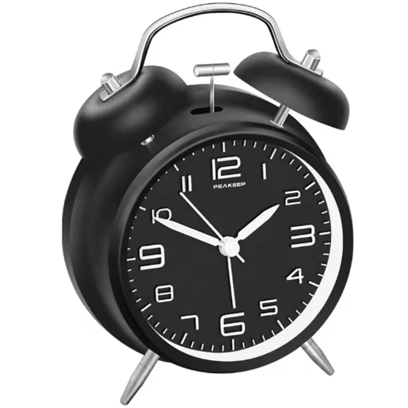 ClassicRing 4Inch Twin Bell Loud Alarm Clock With Backlight 5