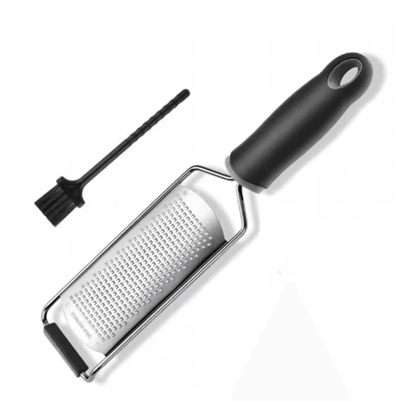 LMETJMA Stainless Steel Lemon Zester Citrus Cheese Grater Handheld Kitchen Zester For Garlic Ging 4