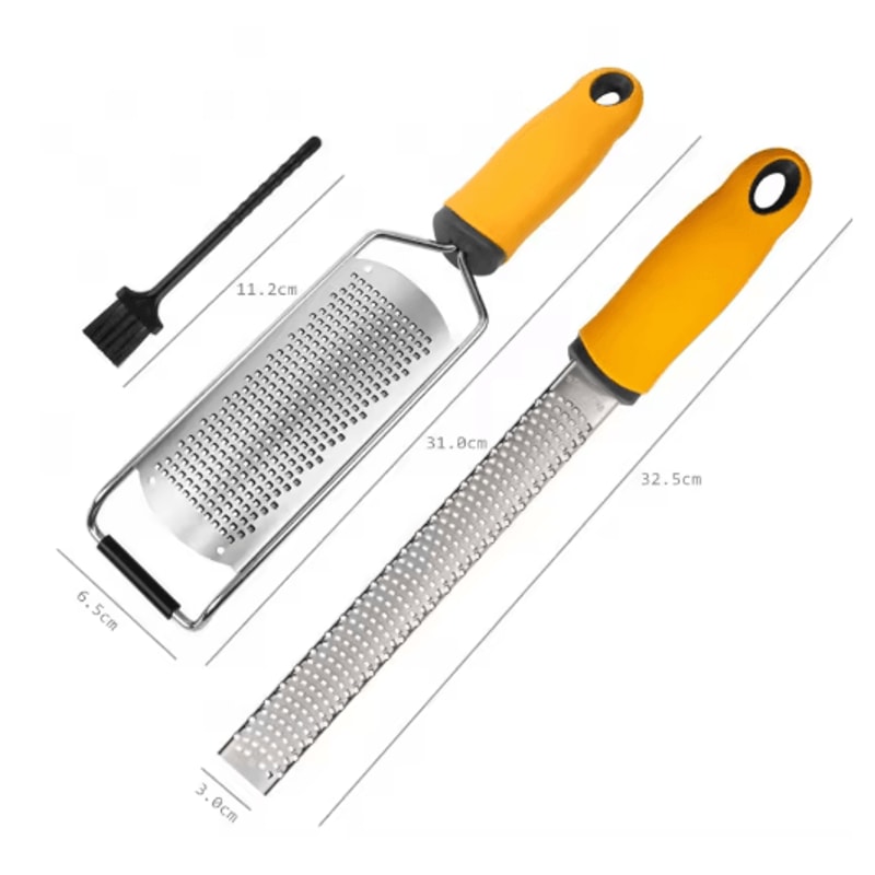 LMETJMA Stainless Steel Lemon Zester Citrus Cheese Grater Handheld Kitchen Zester For Garlic Ging 8