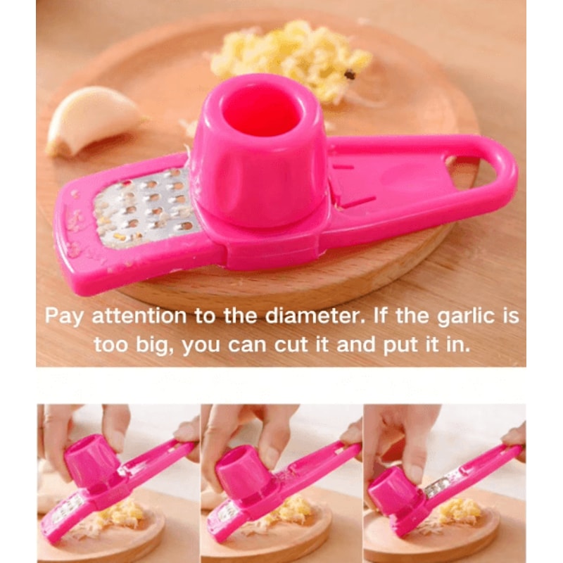 Mini Garlic Grinder Manual Garlic Press Compact Kitchen Gadget For Quick Garlic Mashing 8