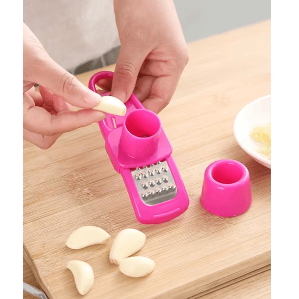Mini Garlic Grinder Manual Garlic Press Compact Kitchen Gadget For Quick Garlic Mashing 0