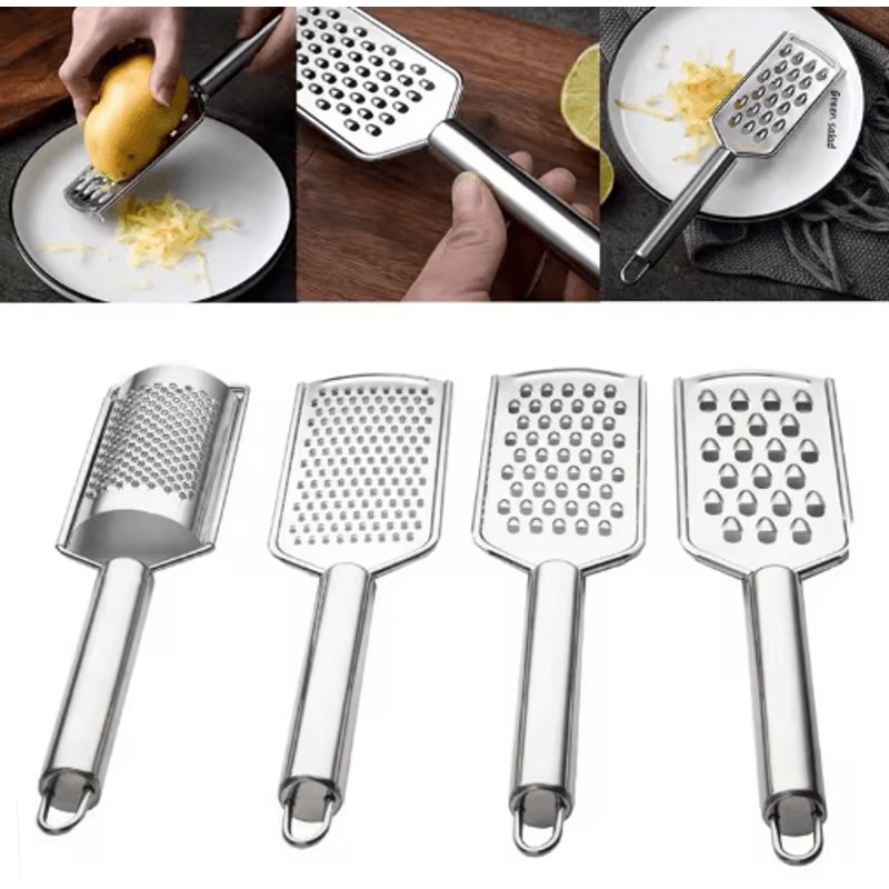 Premium Stainless Steel Kitchen Grater Lemon Cheese Vegetable Slicer For Ginger Potato And More 5