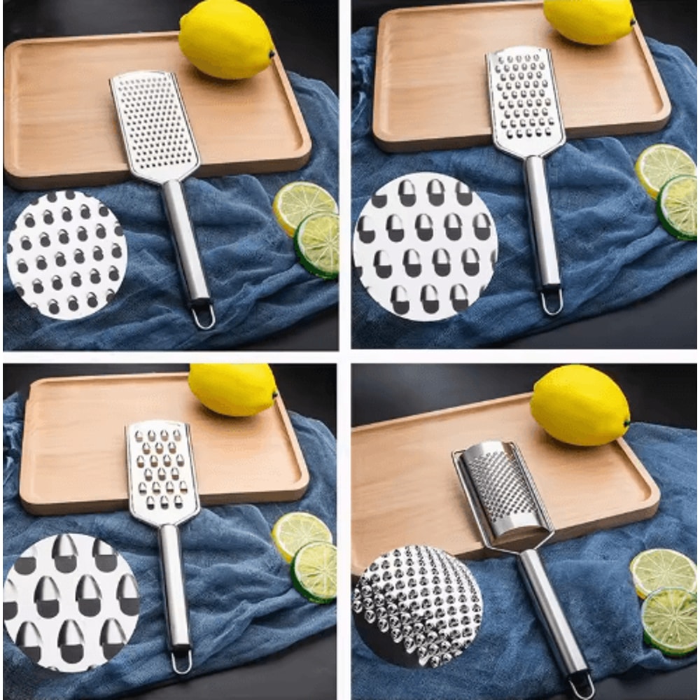 Premium Stainless Steel Kitchen Grater Lemon Cheese Vegetable Slicer For Ginger Potato And More 6