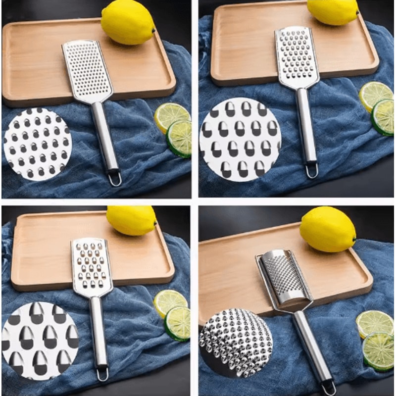 Premium Stainless Steel Kitchen Grater Lemon Cheese Vegetable Slicer For Ginger Potato And More 6