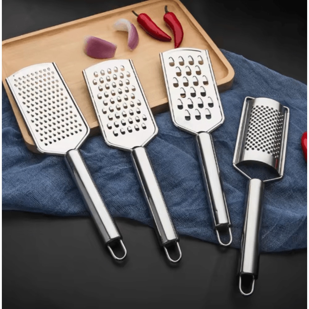 Premium Stainless Steel Kitchen Grater Lemon Cheese Vegetable Slicer For Ginger Potato And More 8