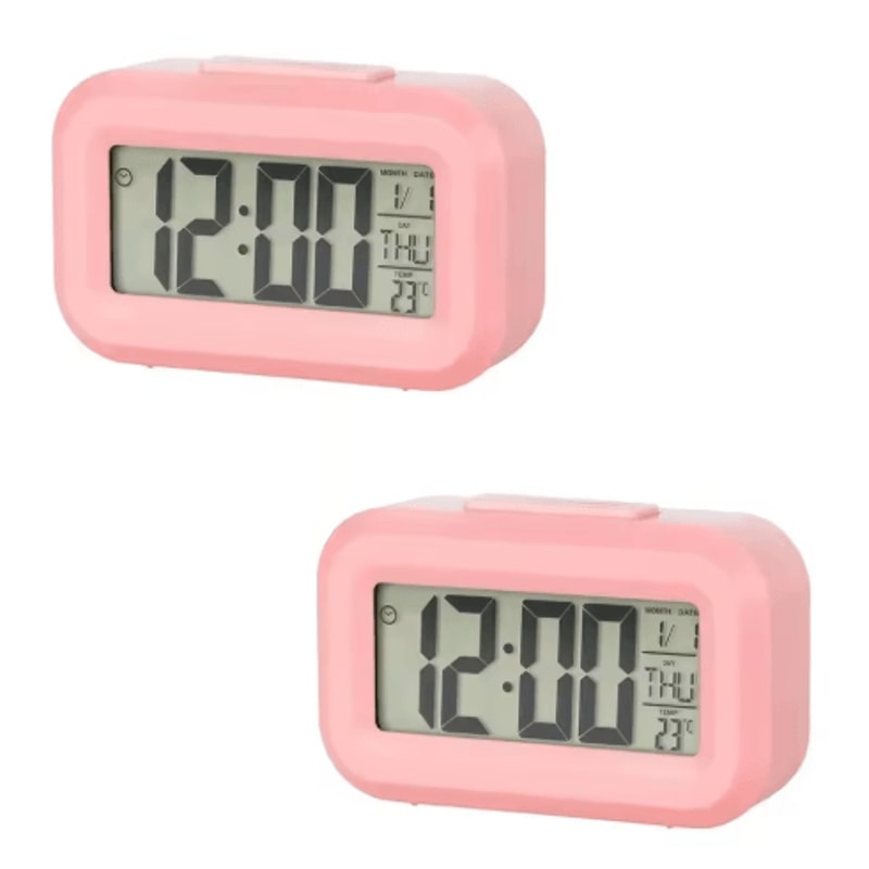 LED Digital Alarm Clock With Backlight Multifunction Desk Clock With Calendar And Snooze 4